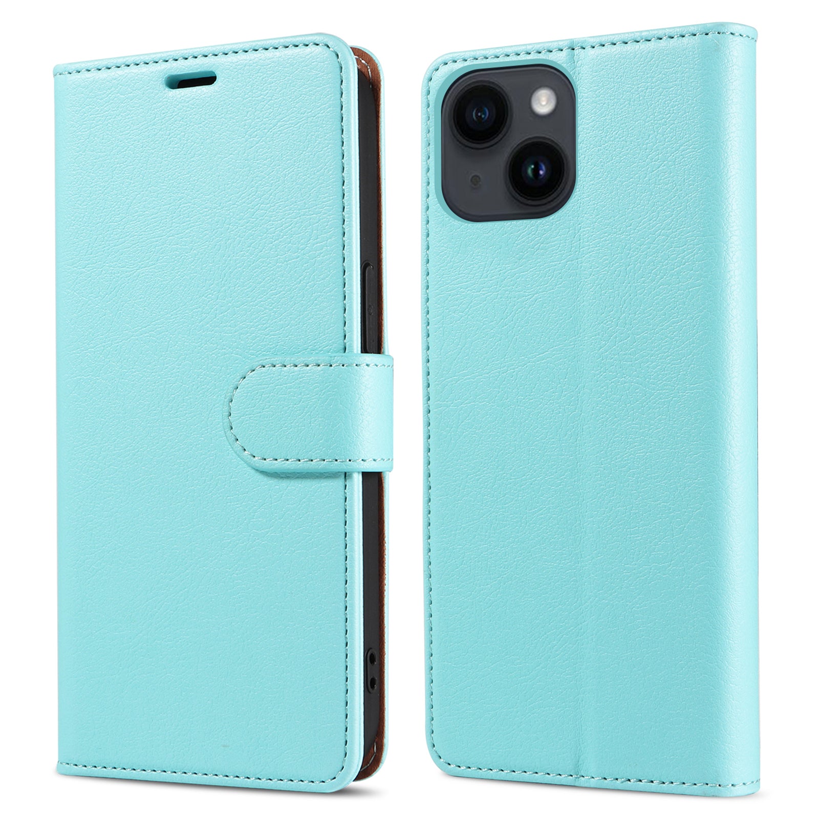 PU Leather Phone Case for iPhone 14 Plus Magnetic Closure Wallet RFID Blocking Stand Phone Cover PU Leather Phone Case for iPhone 14 Plus Magnetic Closure Wallet RFID Blocking Stand Phone Cover